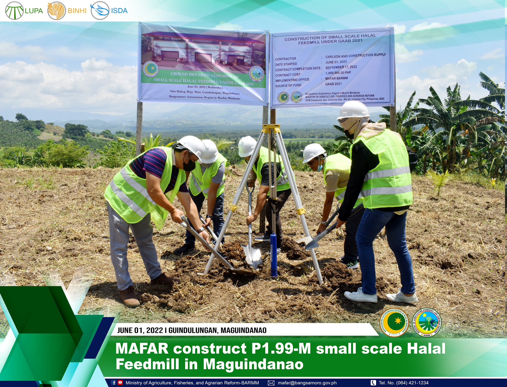 MAFAR construct P1.99-M small scale Halal Feedmill in Maguindanao