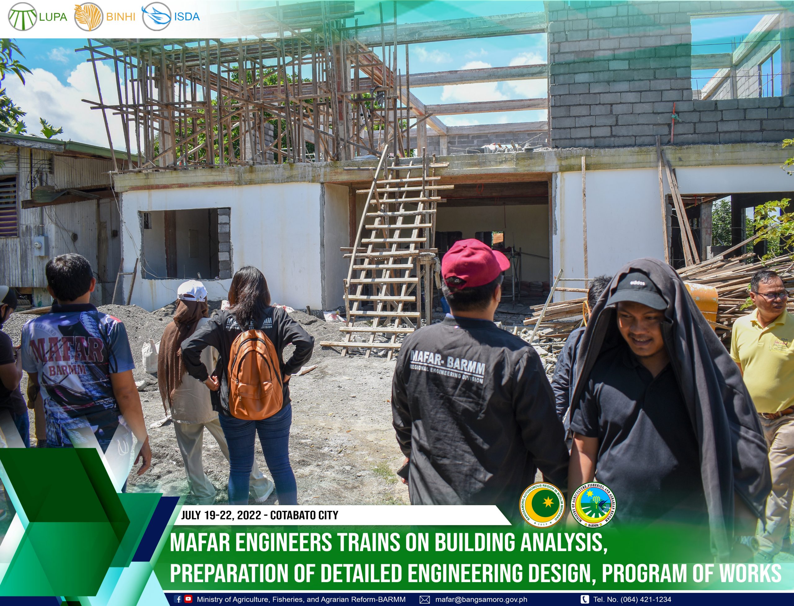 MAFAR engineers trains on building analysis, preparation of detailed engineering design, program of works