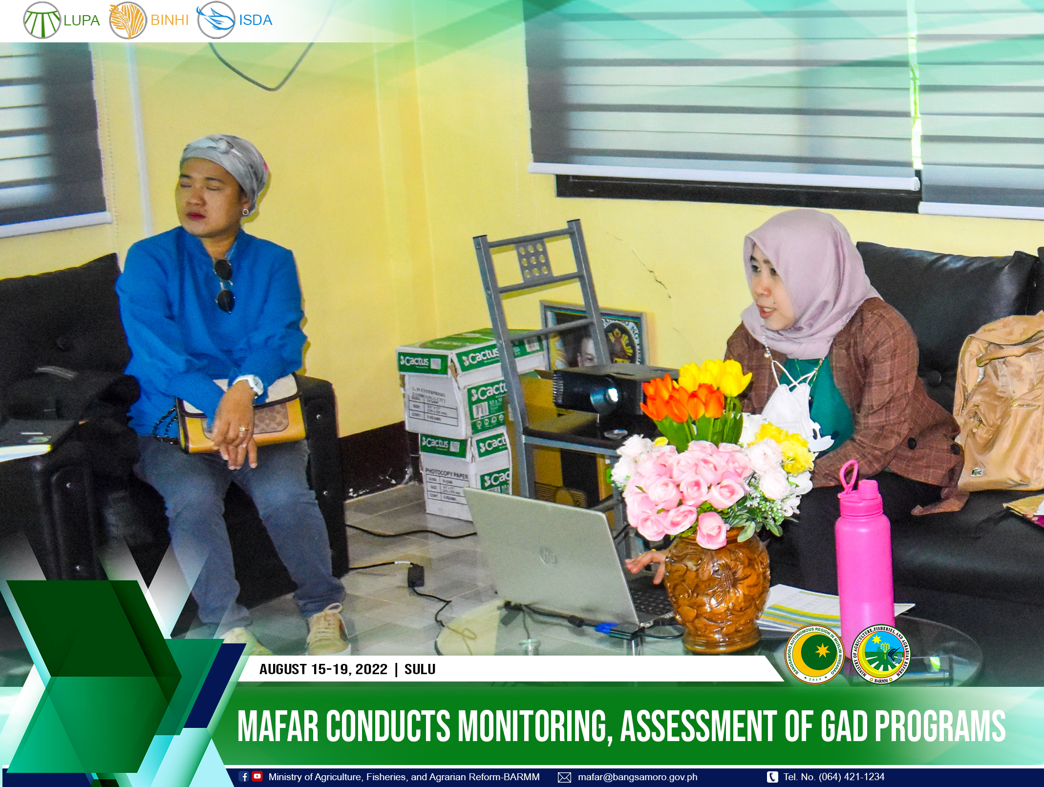 MAFAR conducts monitoring, assessment of GAD programs