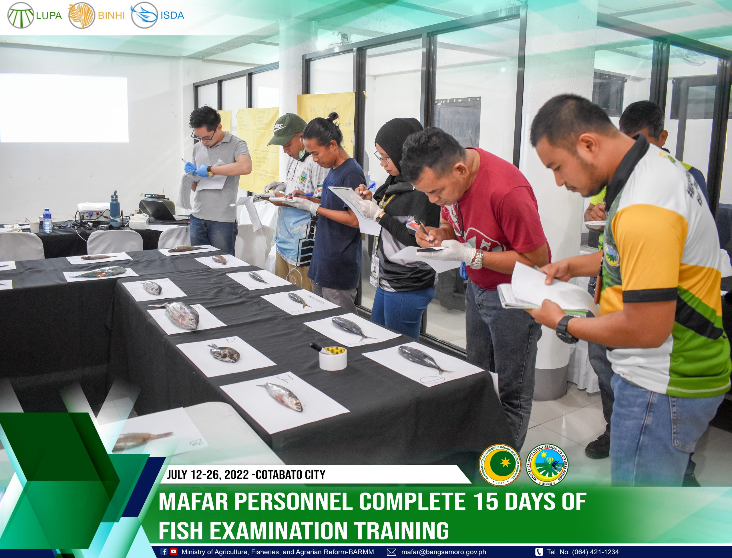 MAFAR personnel complete 15 days of Fish Examination Training