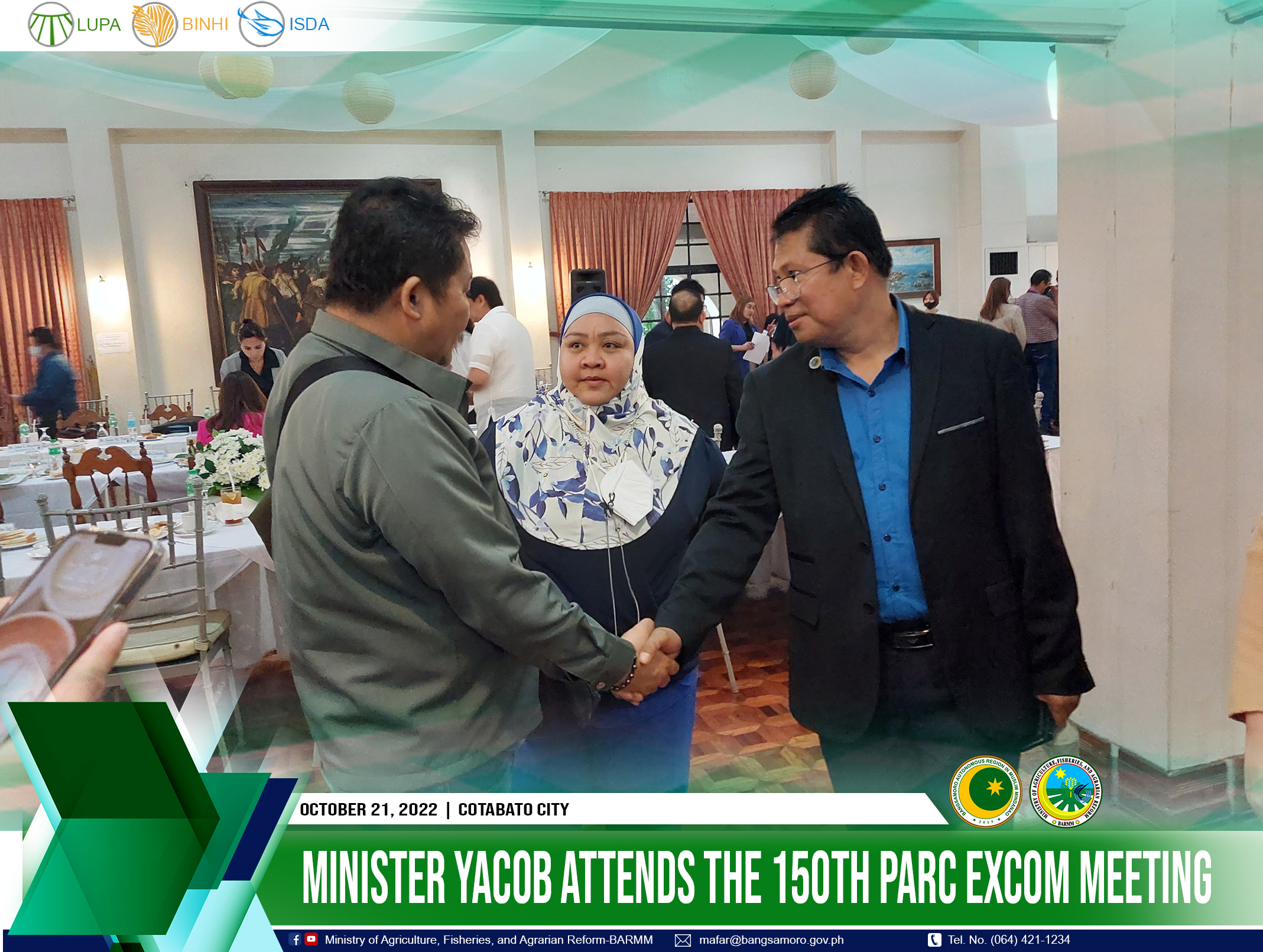 Minister Yacob attends the 150th PARC EXCOM meeting