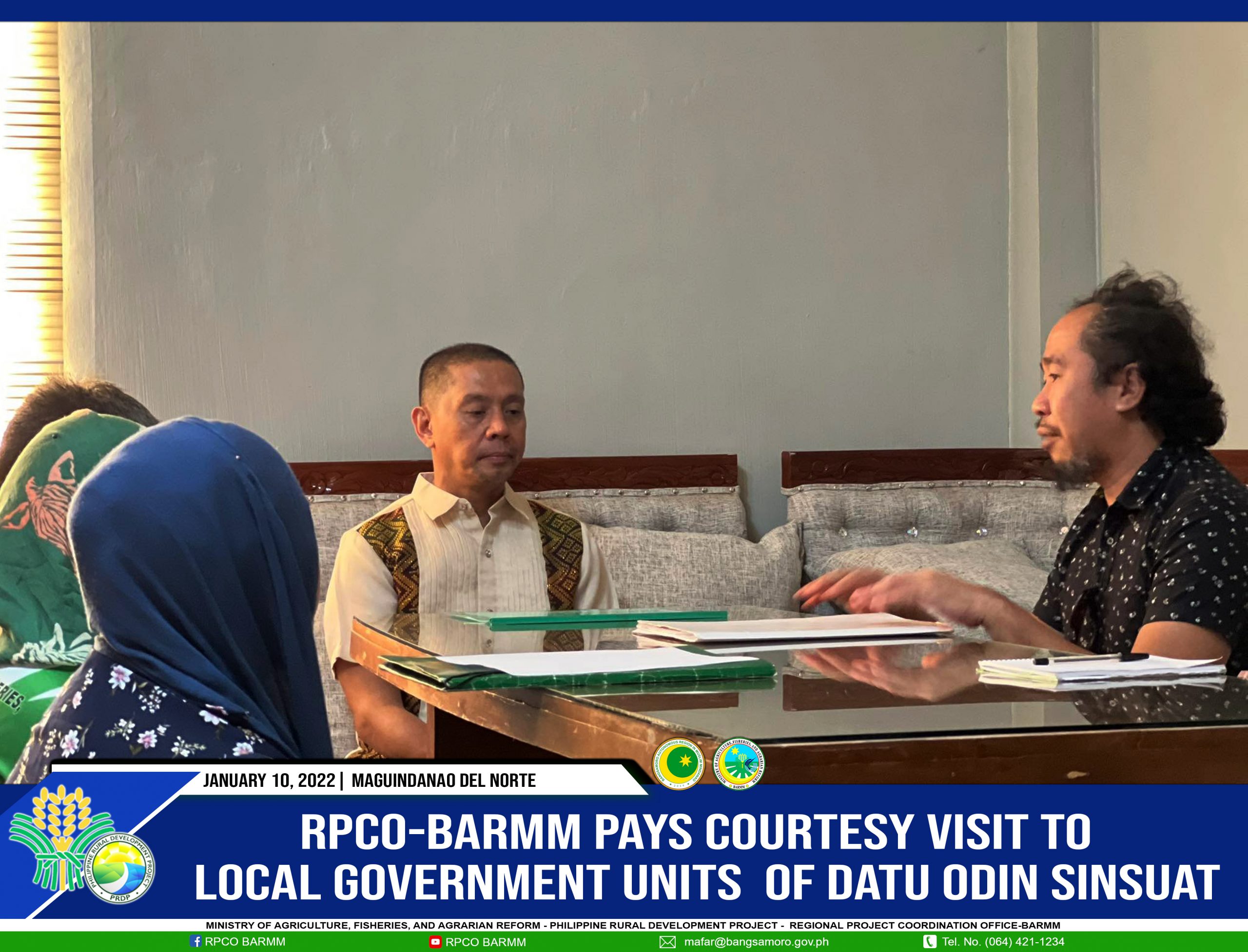 RPCO-BARMM pays courtesy visit to LGU of Datu Odin Sinsuat