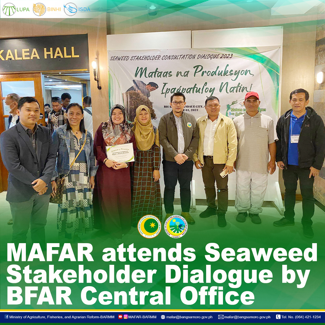 MAFAR attends Seaweed Stakeholder Dialogue by BFAR Central Office